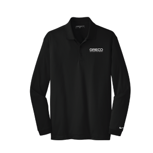 Men's Nike Long Sleeve Polo - Black