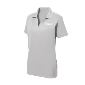 Women's Short Sleeve Polo - Silver