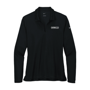 Women's Nike Long Sleeve Polo - Black